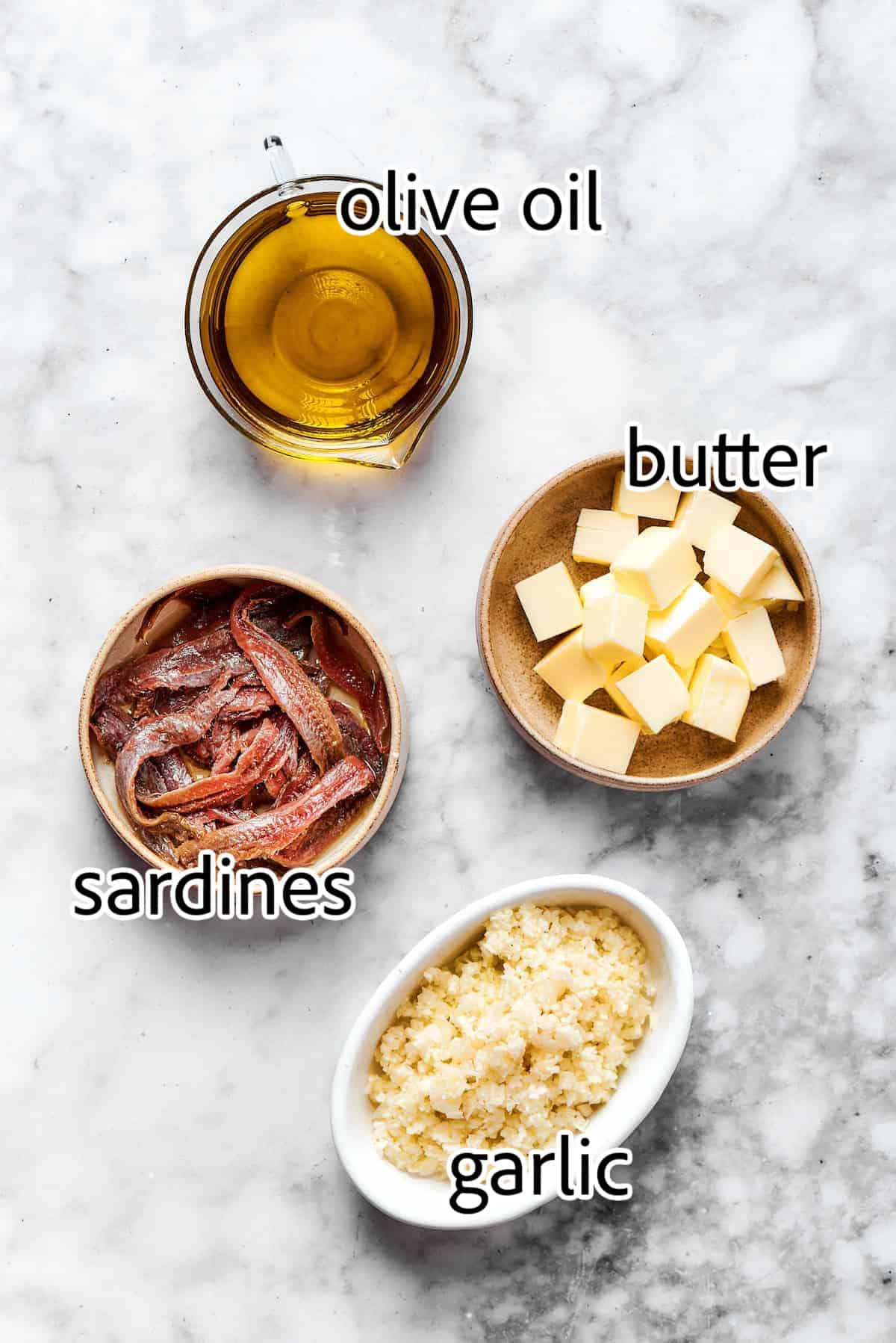ingredients to make bagna cauda