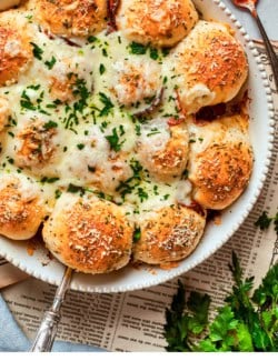 Pinterest image for mini pizza bites recipe