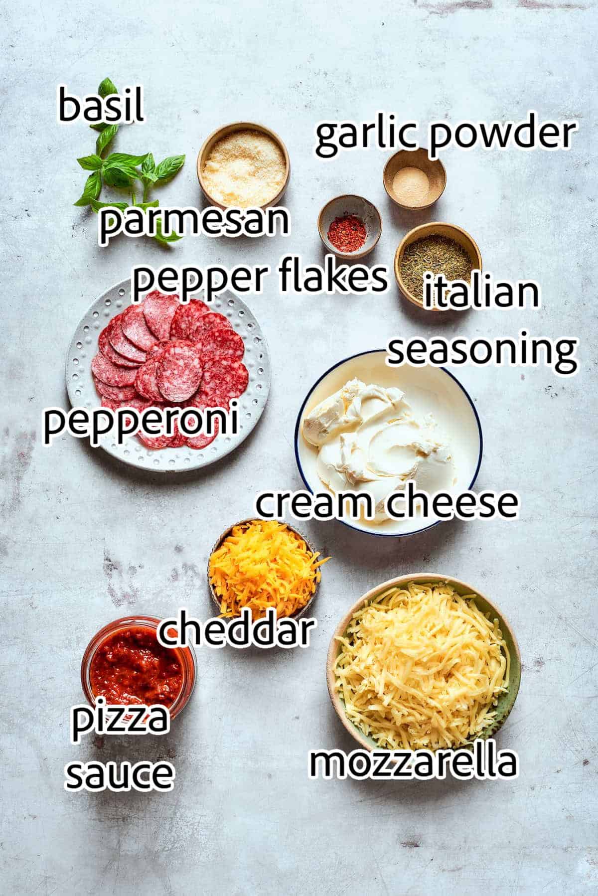 ingredients needed for pizza dip