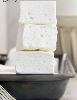 Pinterest image for homemade marshmallows recipe