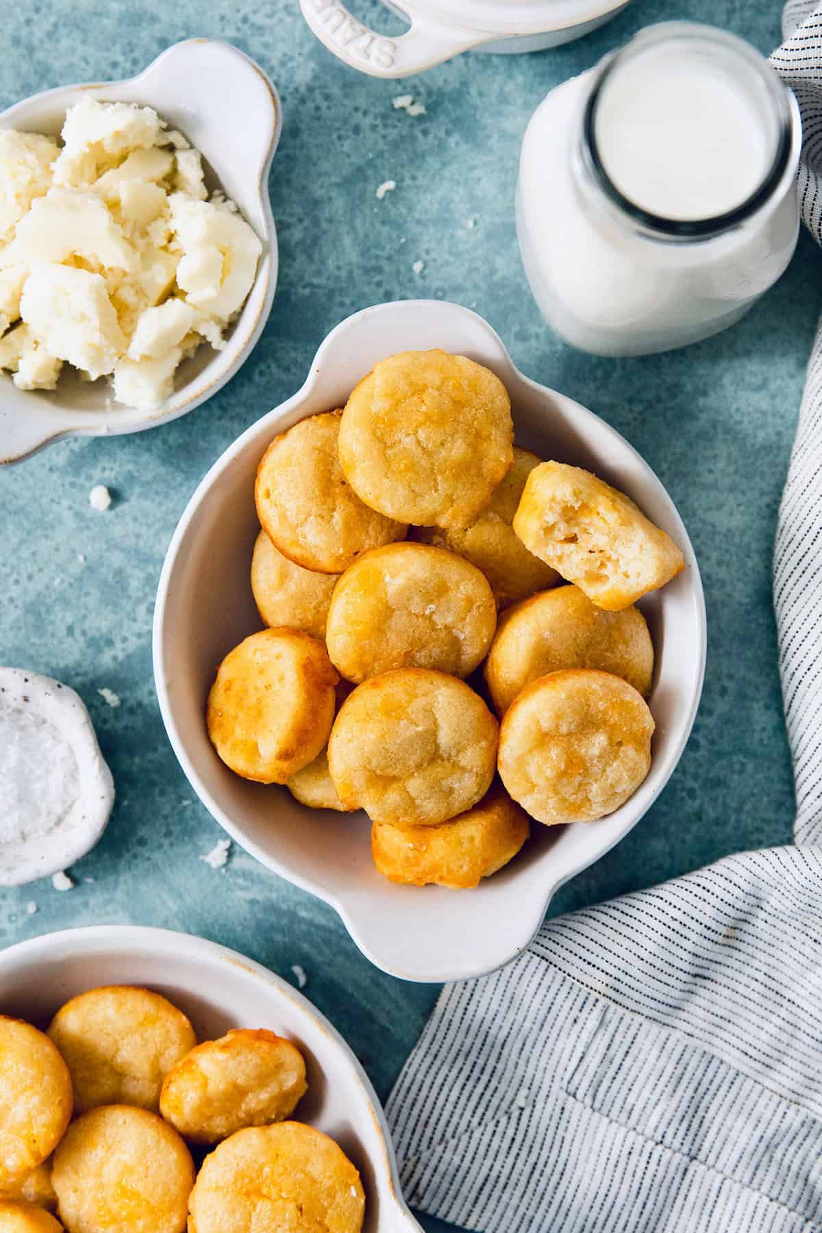 Colombian pandebono in bowl