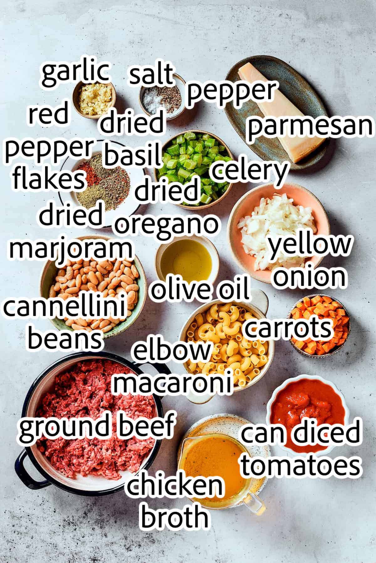 ingredients needed for pasta fazool