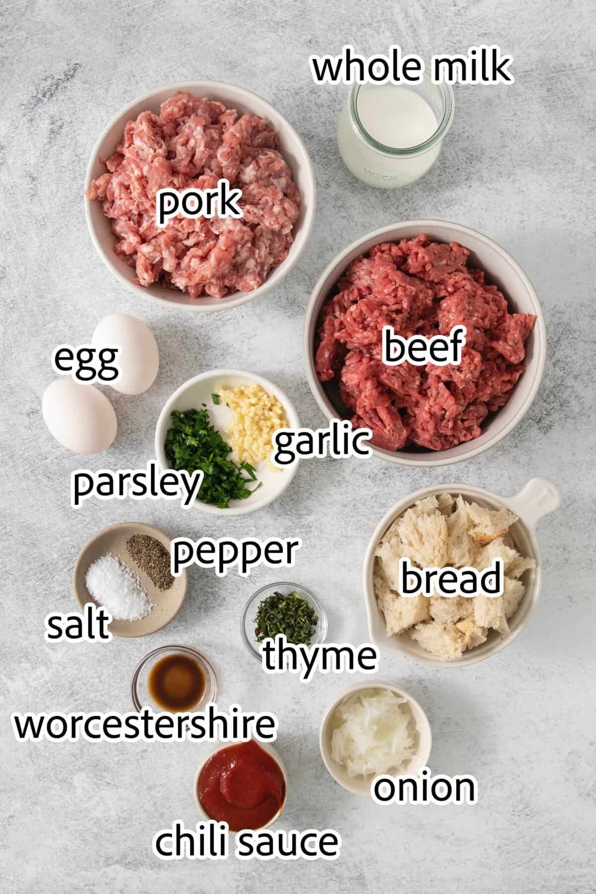 ingredients needed for air fryer meatloaf