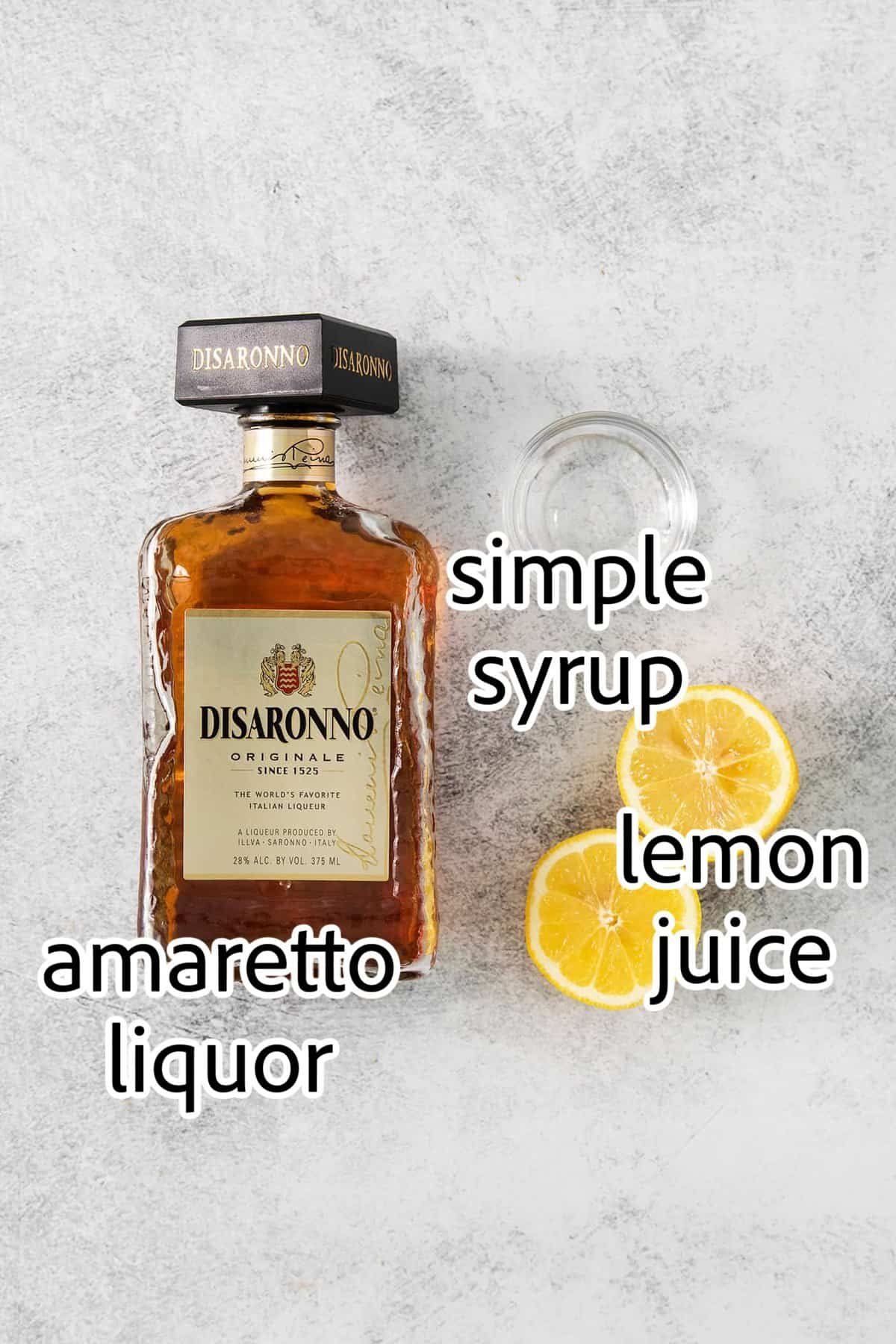 ingredients for amaretto sour