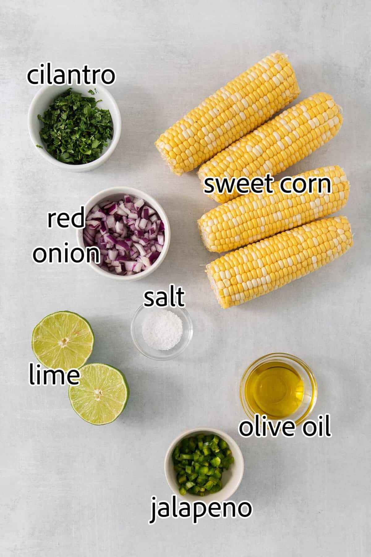 ingredients needed for corn salsa