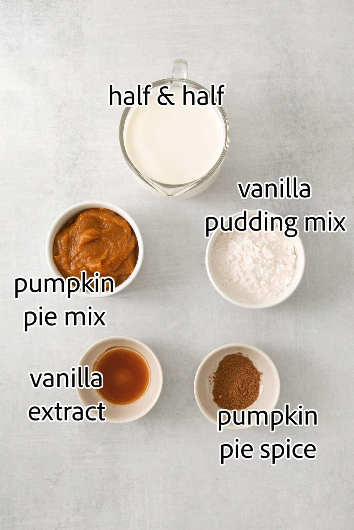 ingredients needed for pumpkin cheesecake bars
