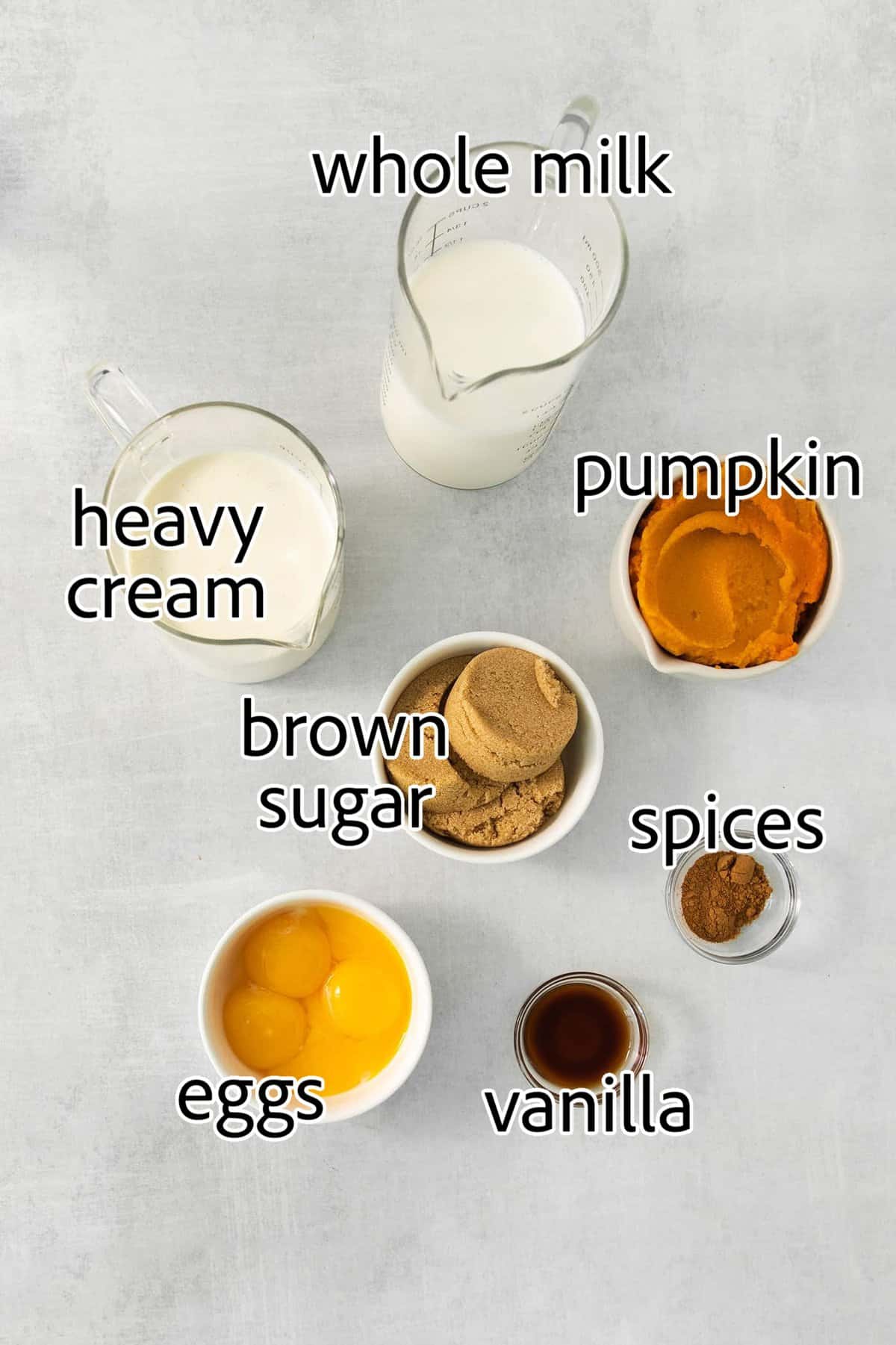 ingredients needed for pumpkin ice cream