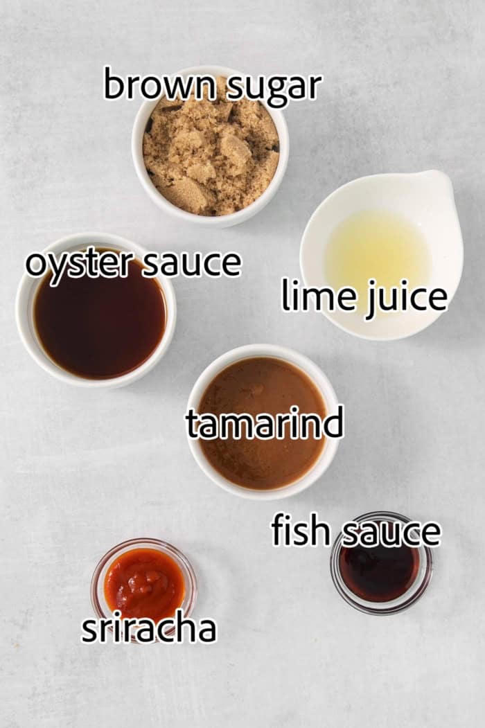 ingredients needed for shrimp pad thai