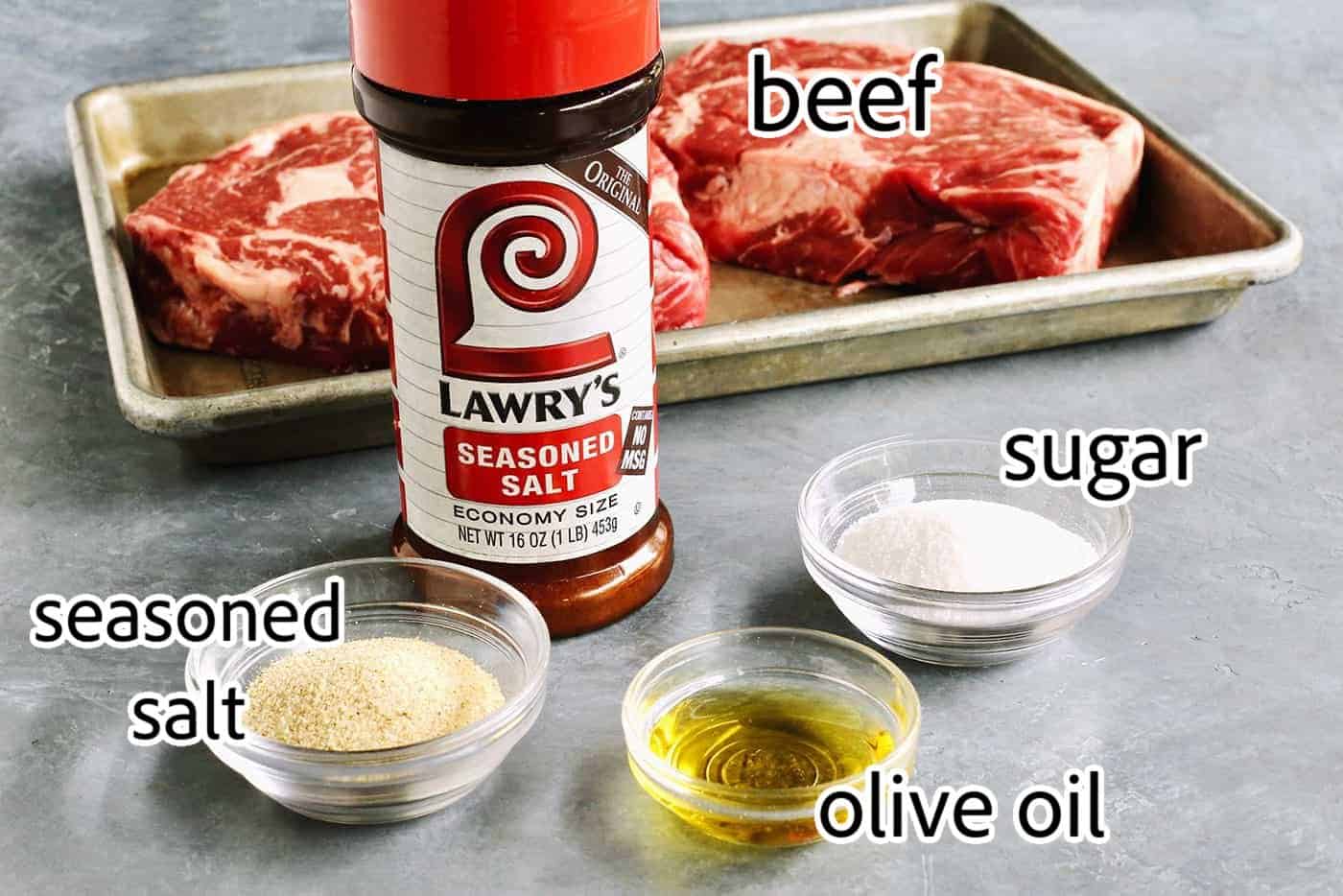 ingredients needed for sugar grilled steak