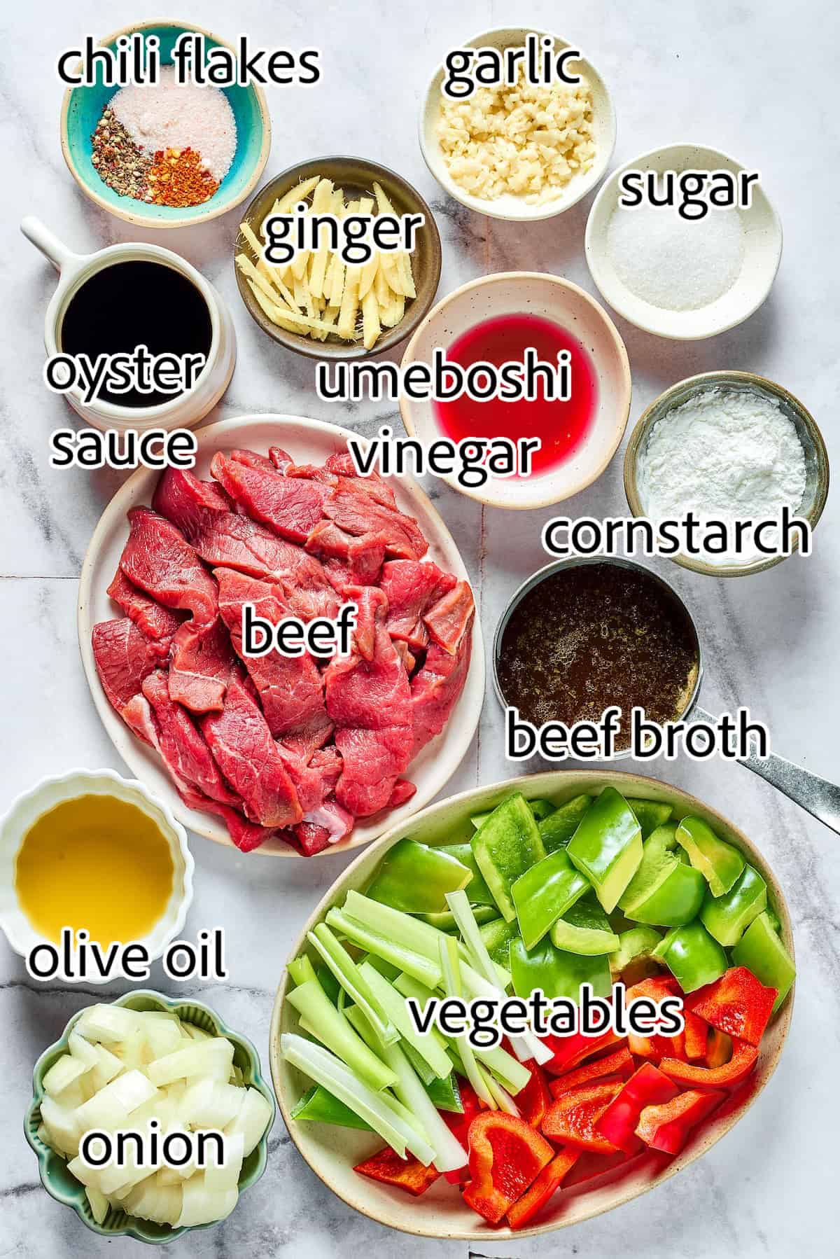 ingredients needed for hunan beef