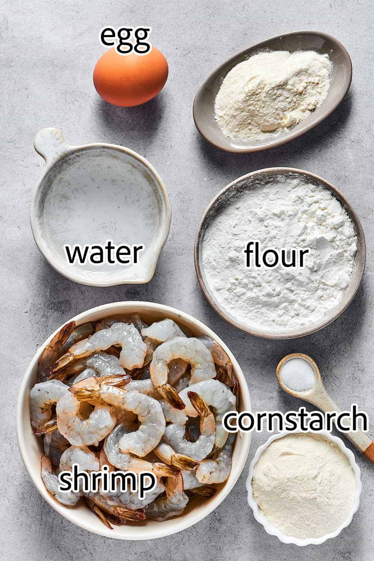 ingredients needed for shrimp tempura