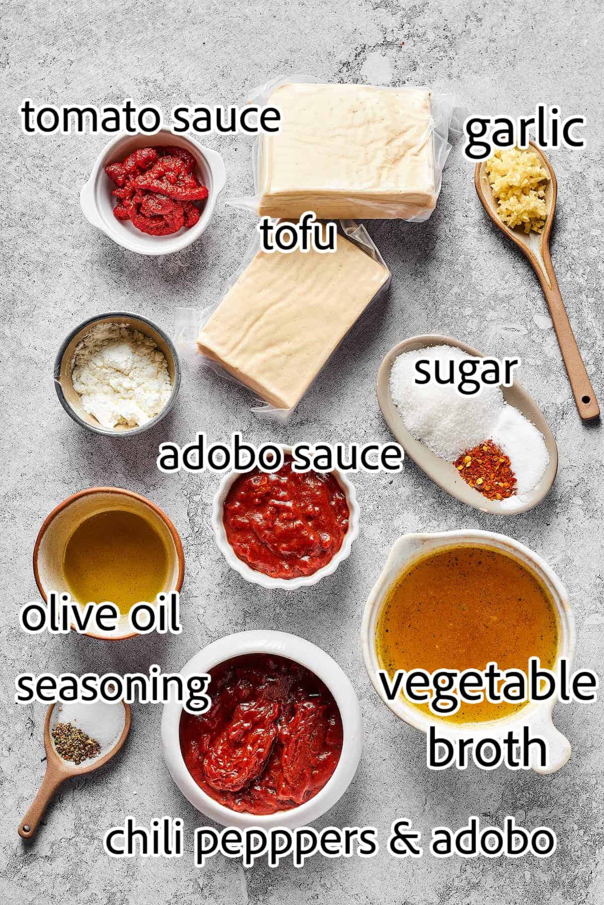 ingredients needed for sofritas tofu