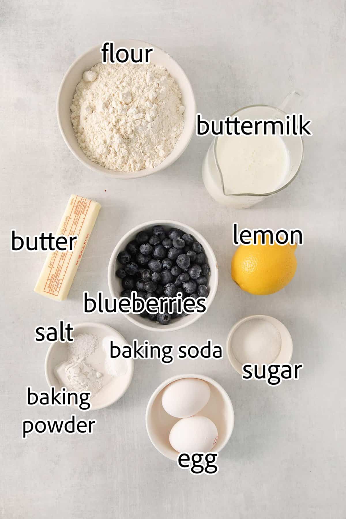 ingredients needed for blueberry waffles