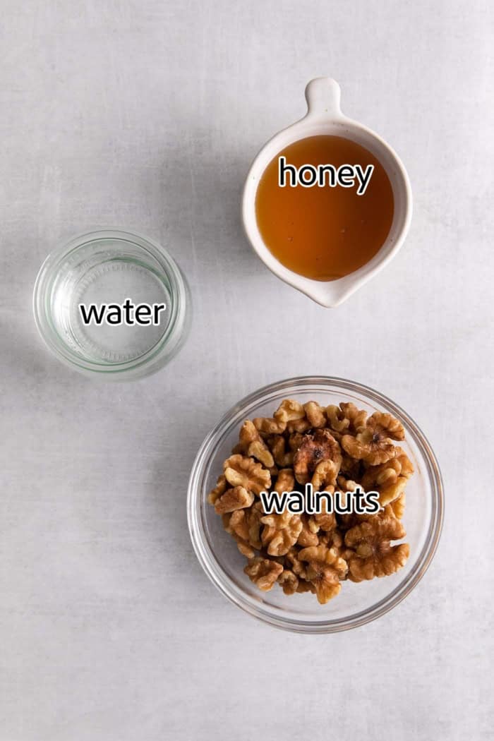 ingredients needed for honey walnut shrimp