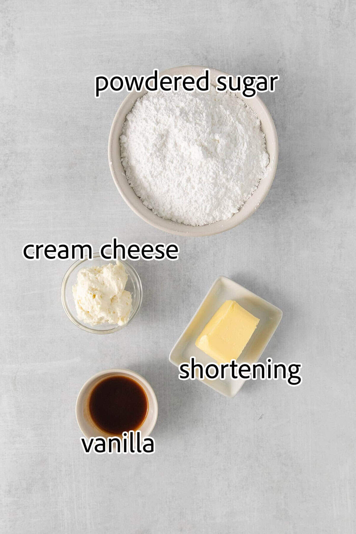 ingredients needed for cream filling