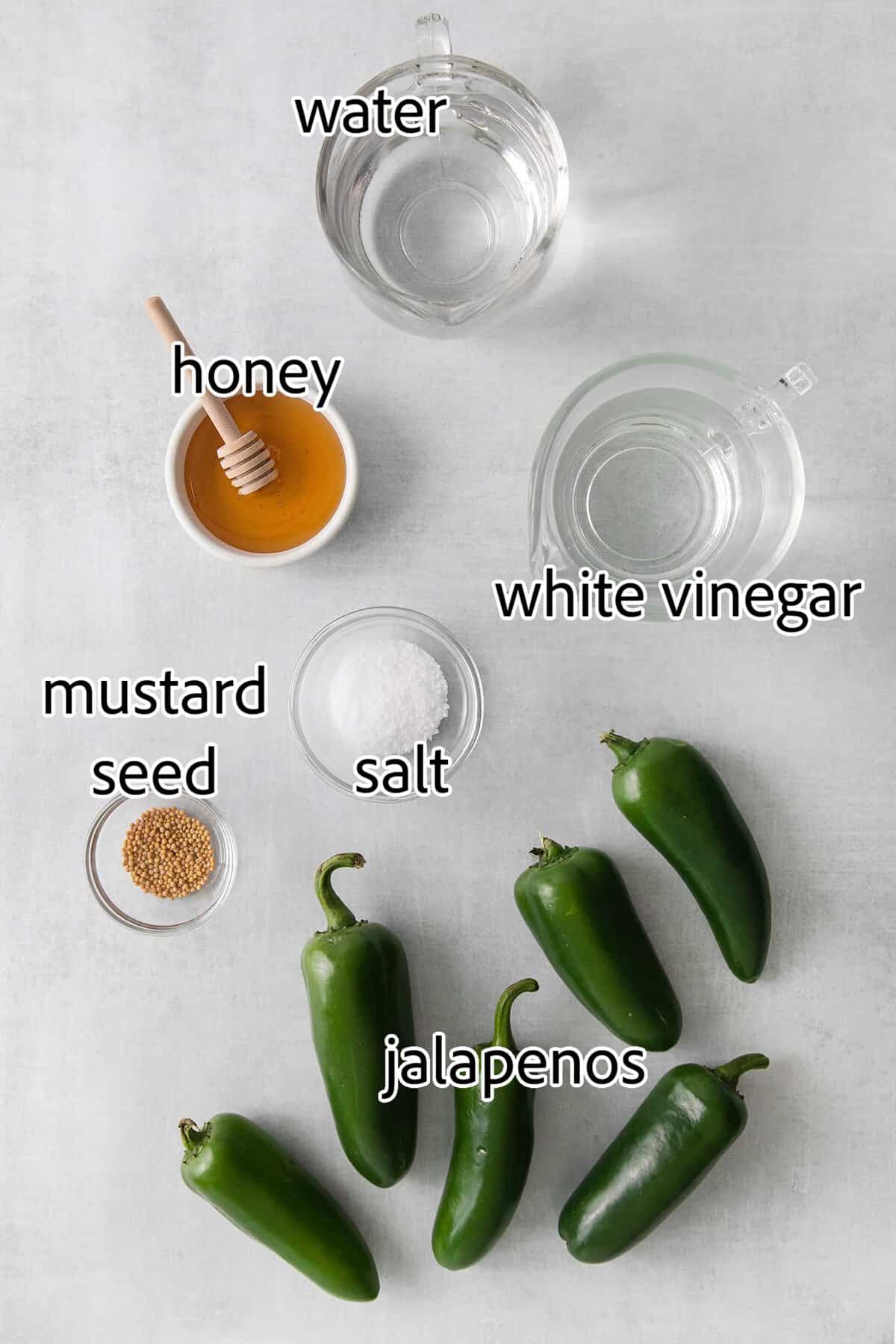 ingredients needed for pickled jalapenos