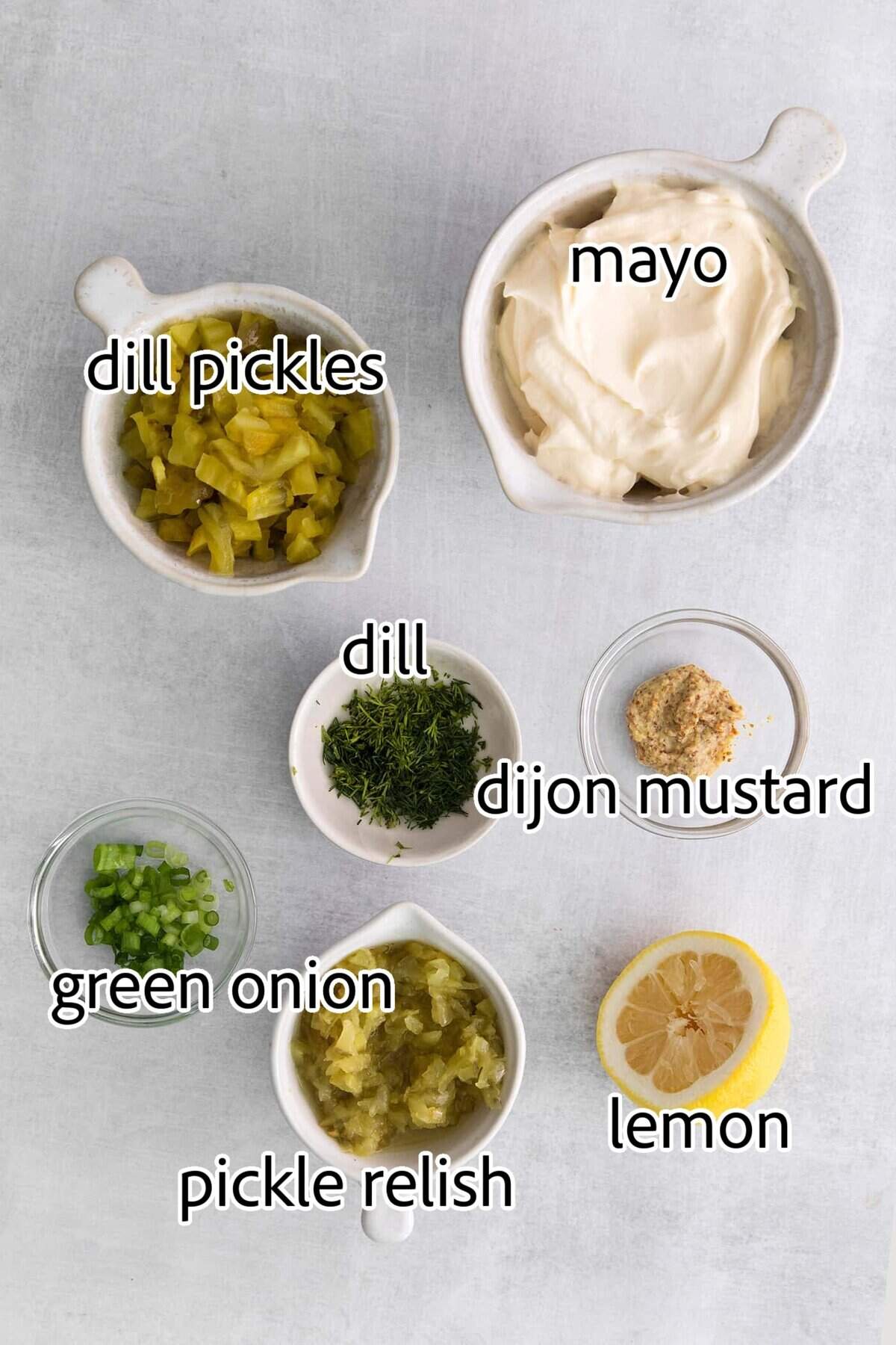 ingredients needed for tartar sauce