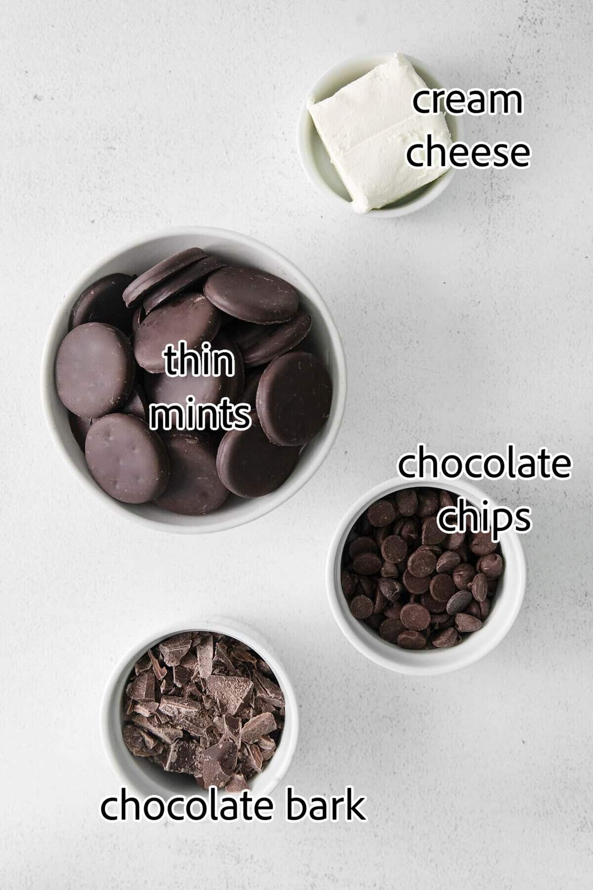 ingredients needed for thin mint truffles