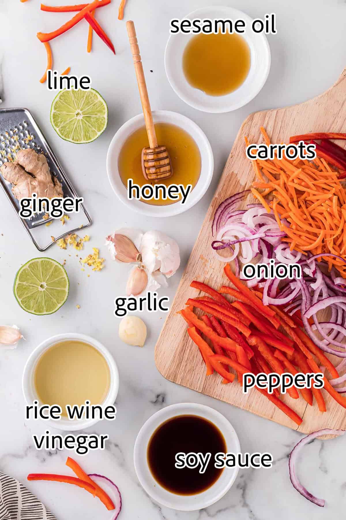 ingredients needed for slow cooker orange chicken with fresh asian slaw