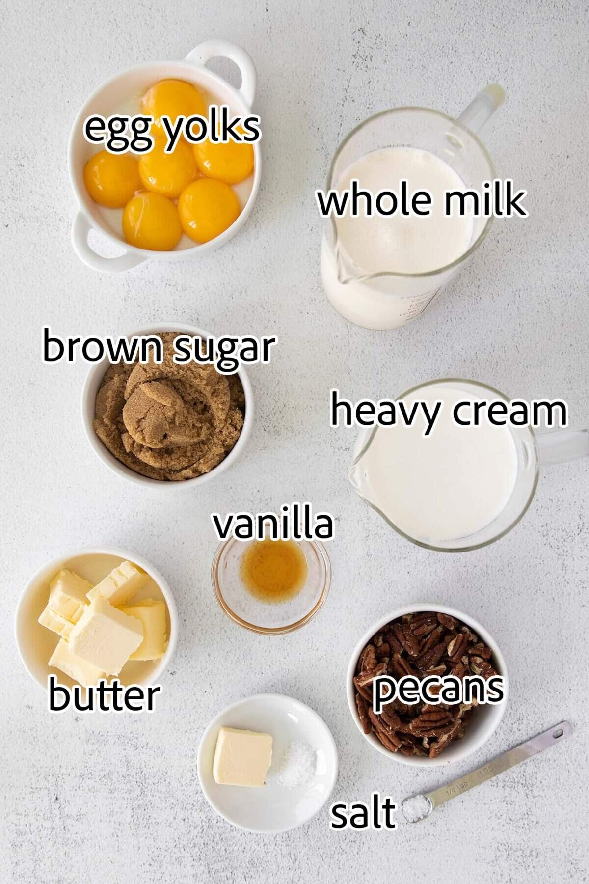 ingredients needed for butter pecan ice cream