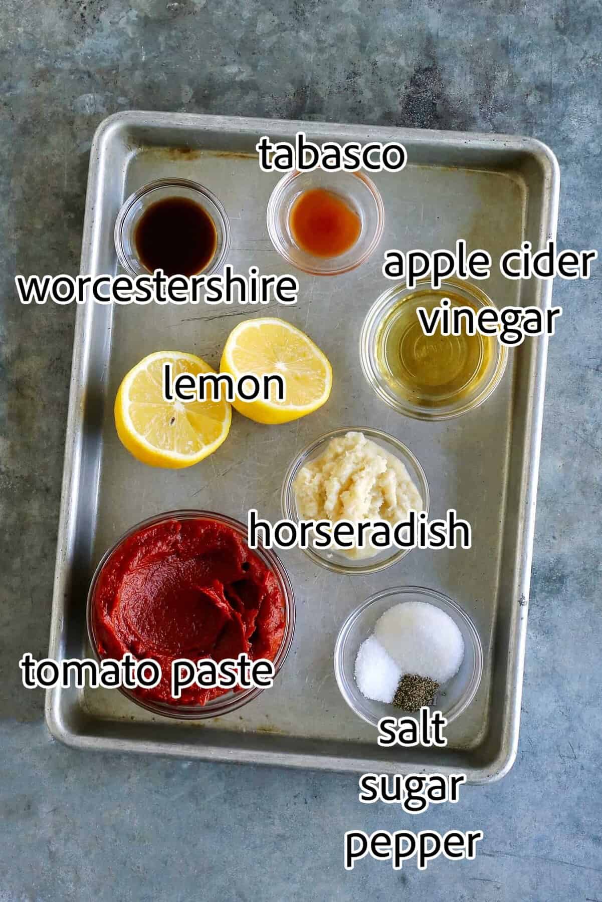 ingredients needed for cocktail sauce