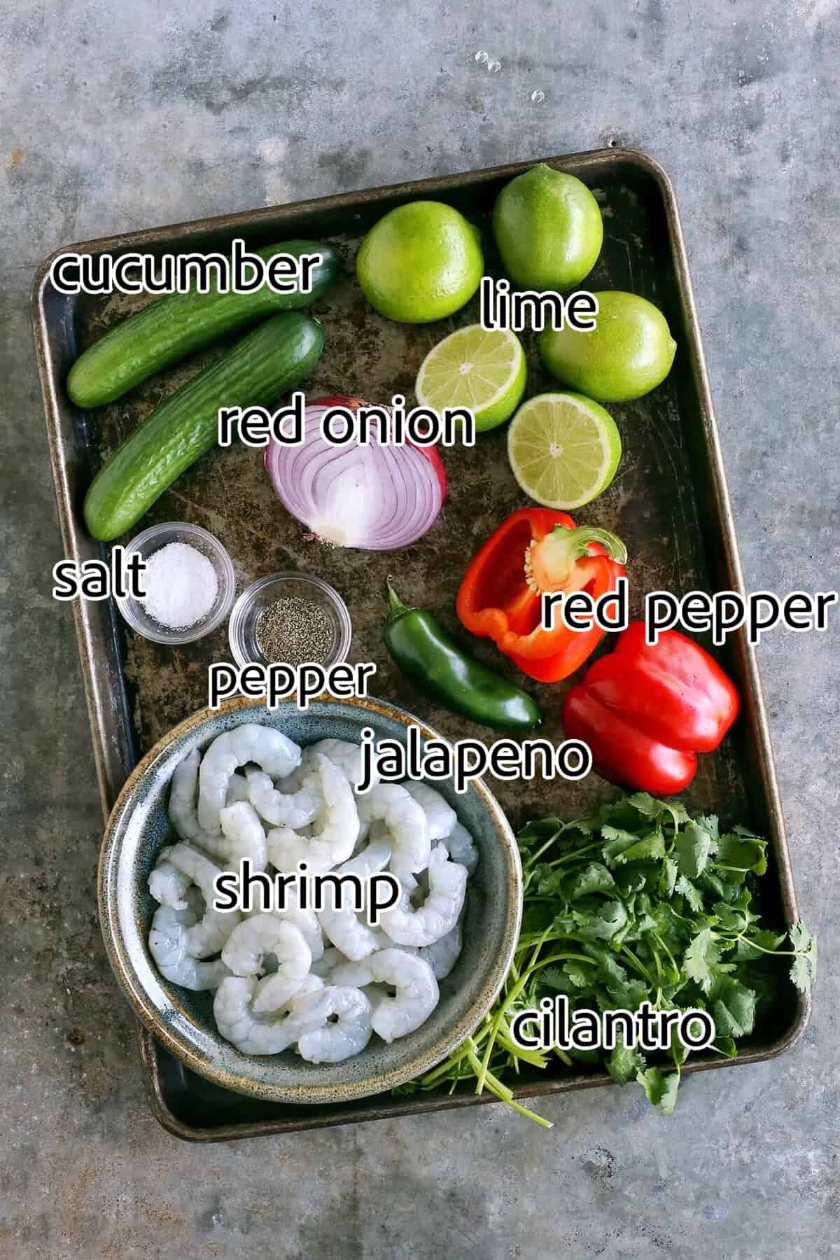 ingredients needed for shrimp ceviche
