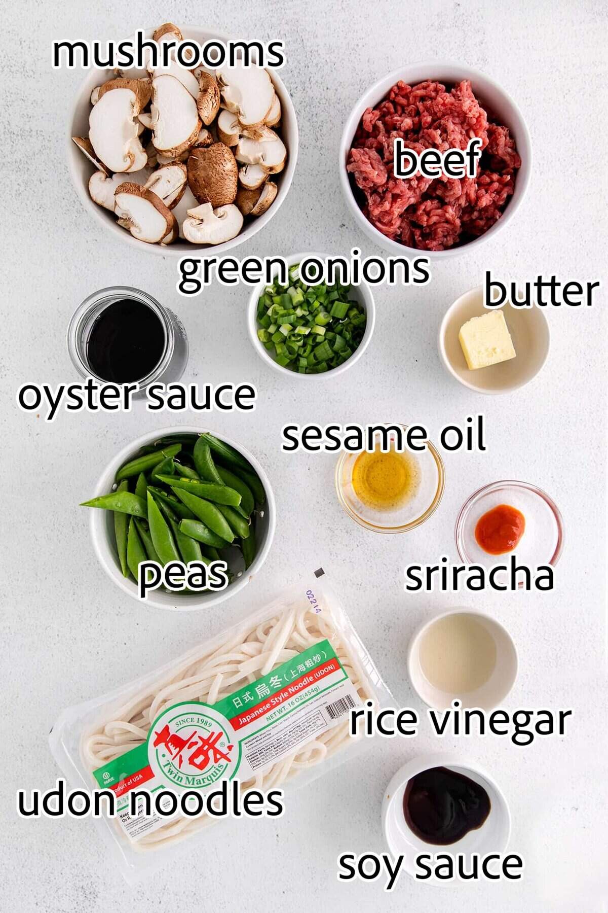 ingredients needed for yaki udon