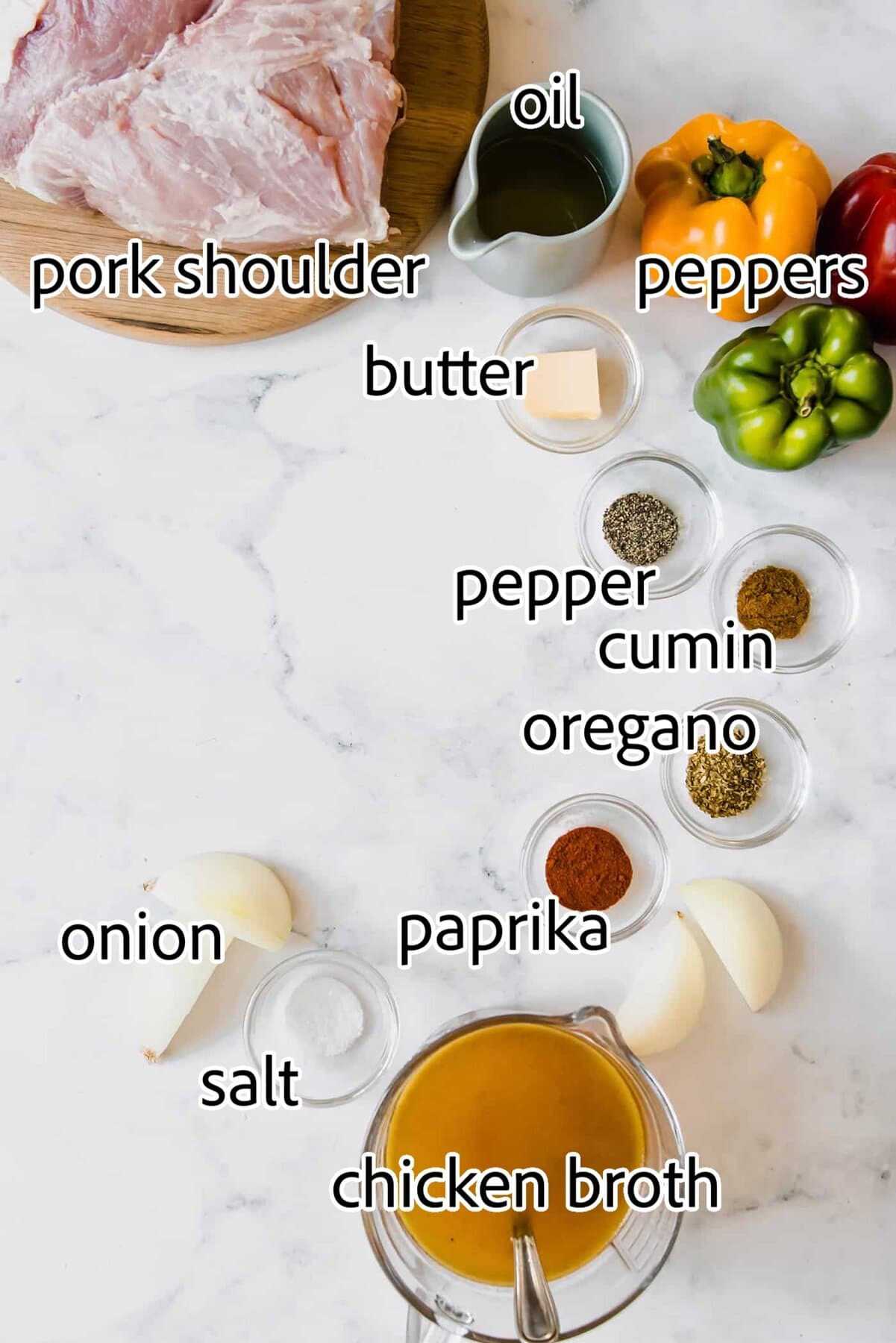 ingredients needed for carnitas