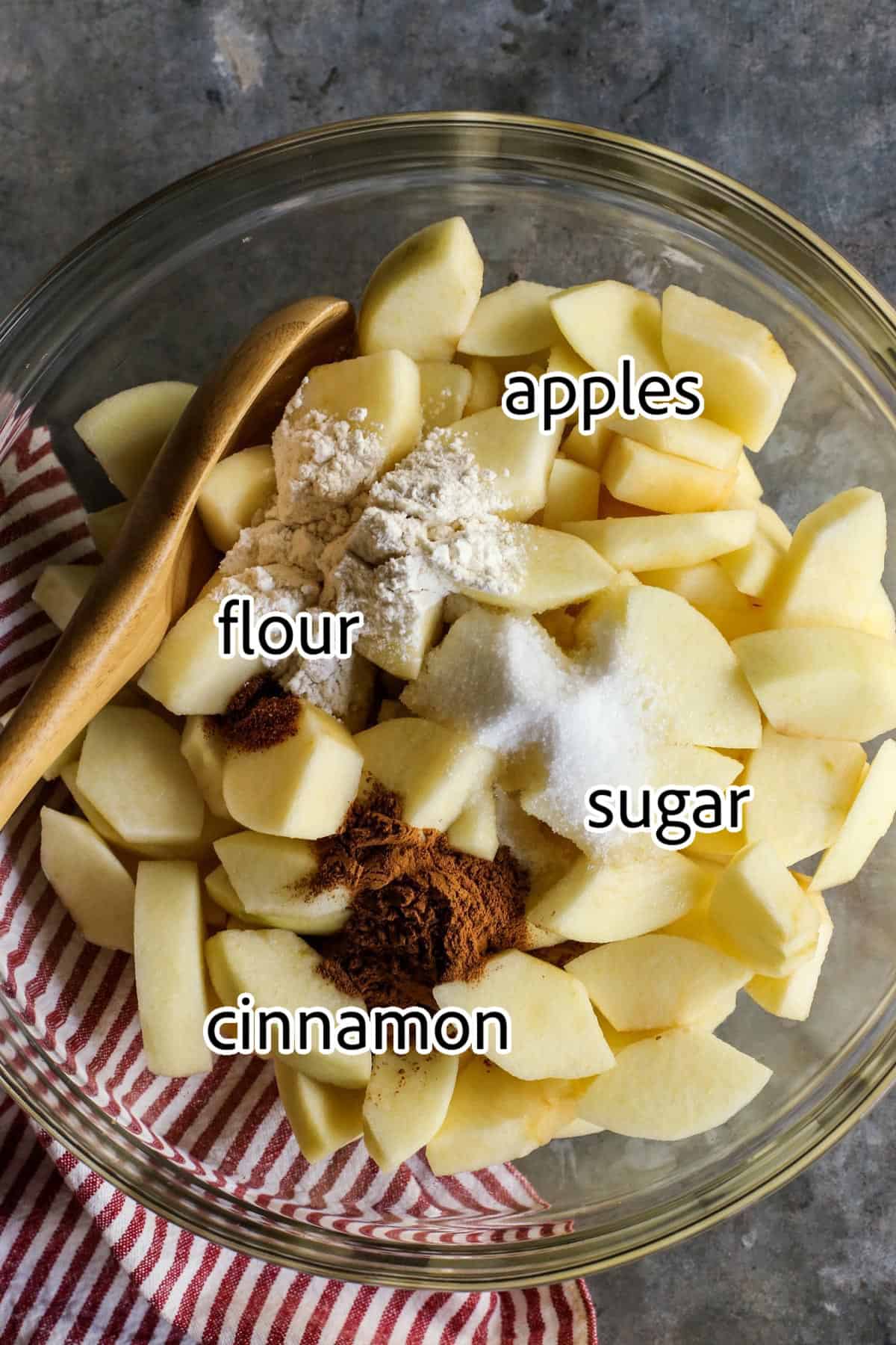 ingredients needed for apple crisp