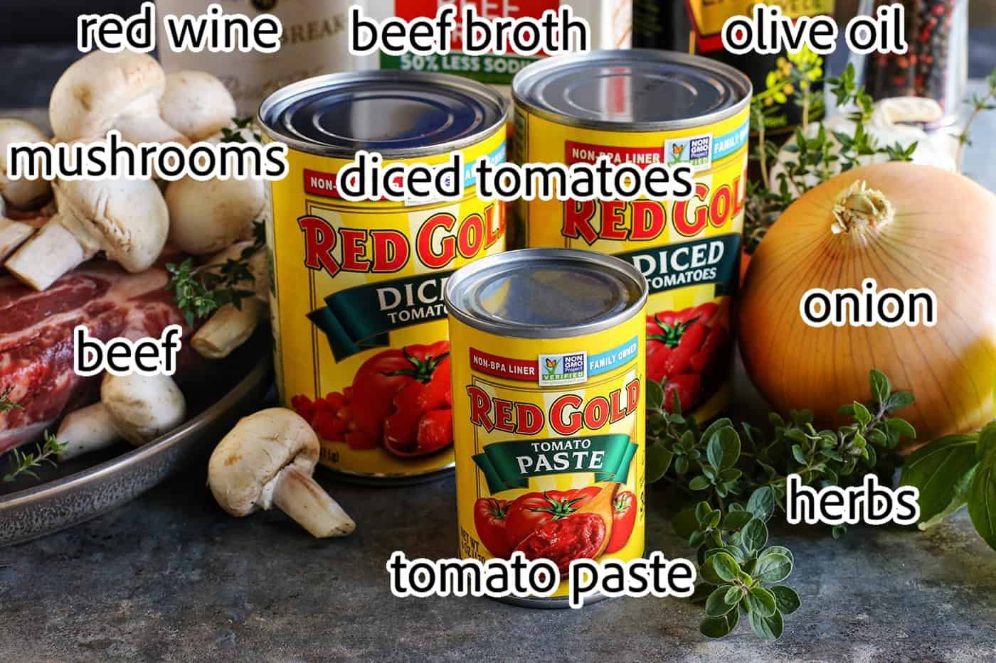 ingredients needed for crockpot italian beef stew