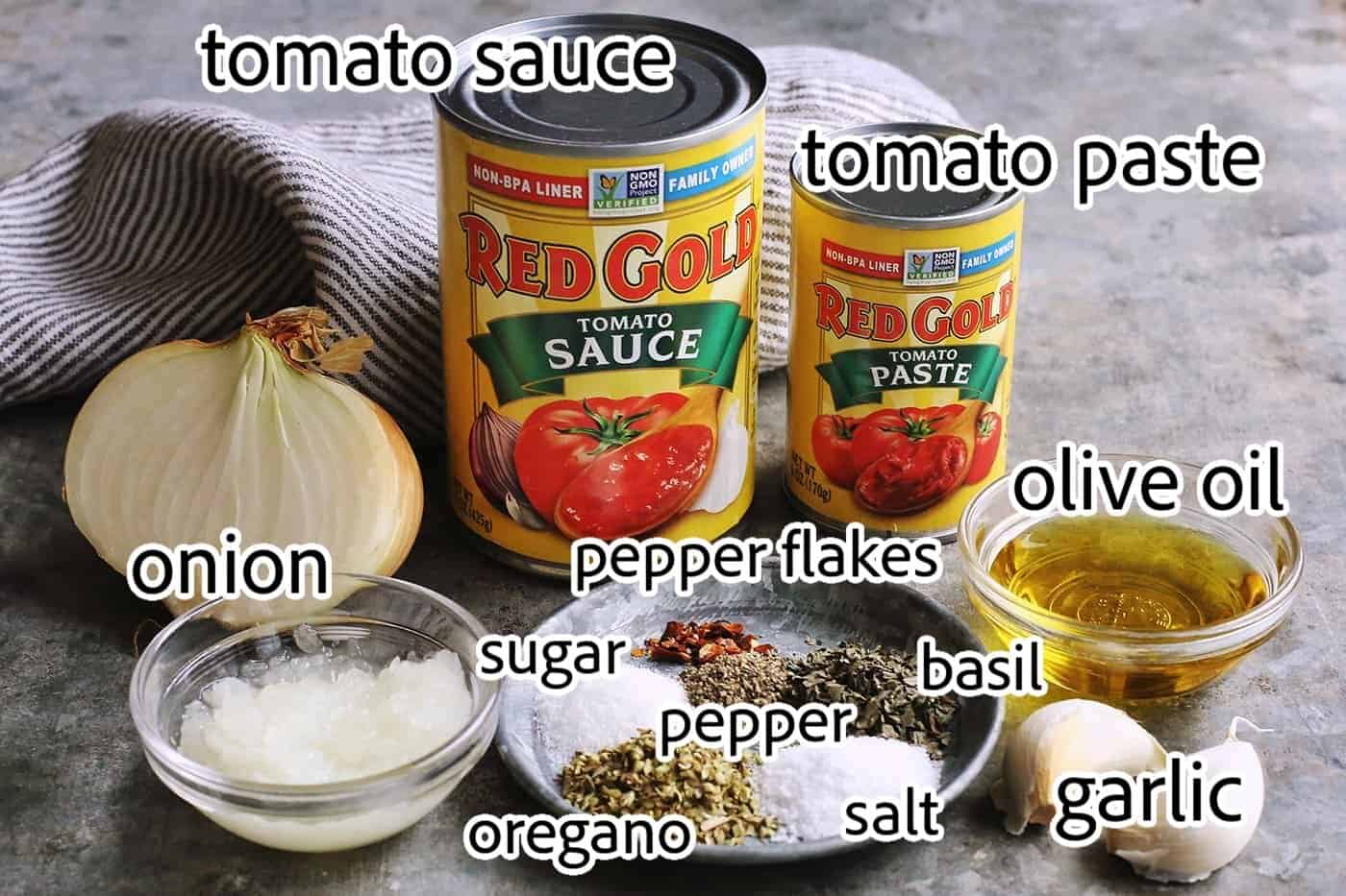 ingredients needed for homemade pizza sauce
