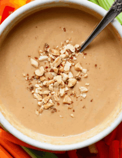 Pinterest image for peanut sauce