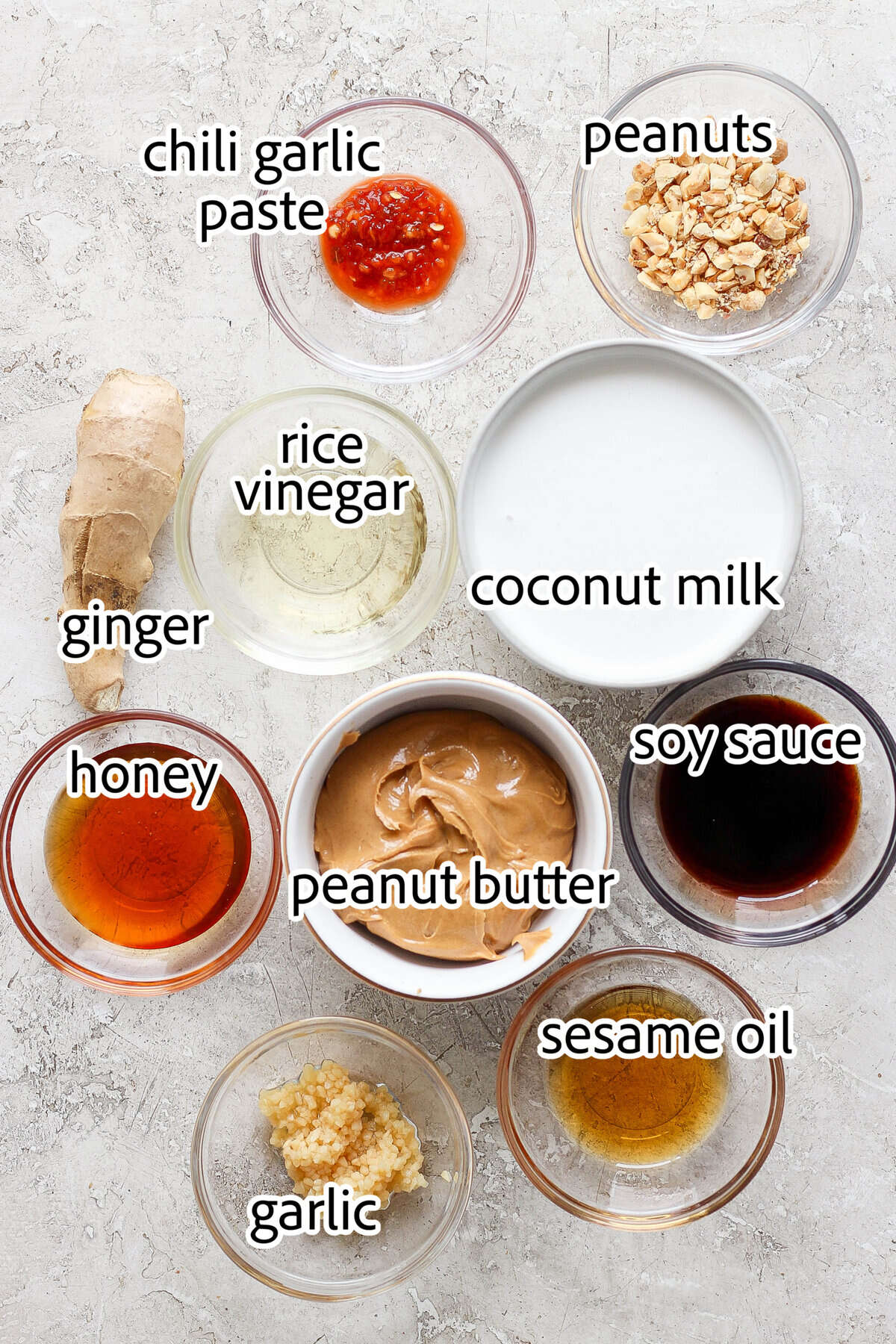 ingredients needed for peanut sauce