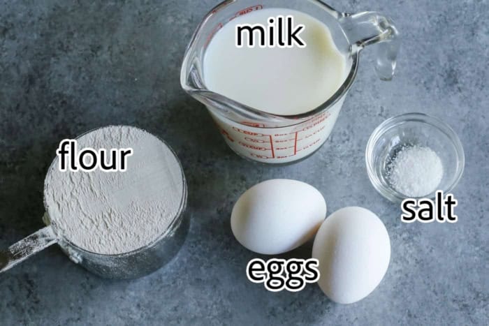 ingredients needed for popovers