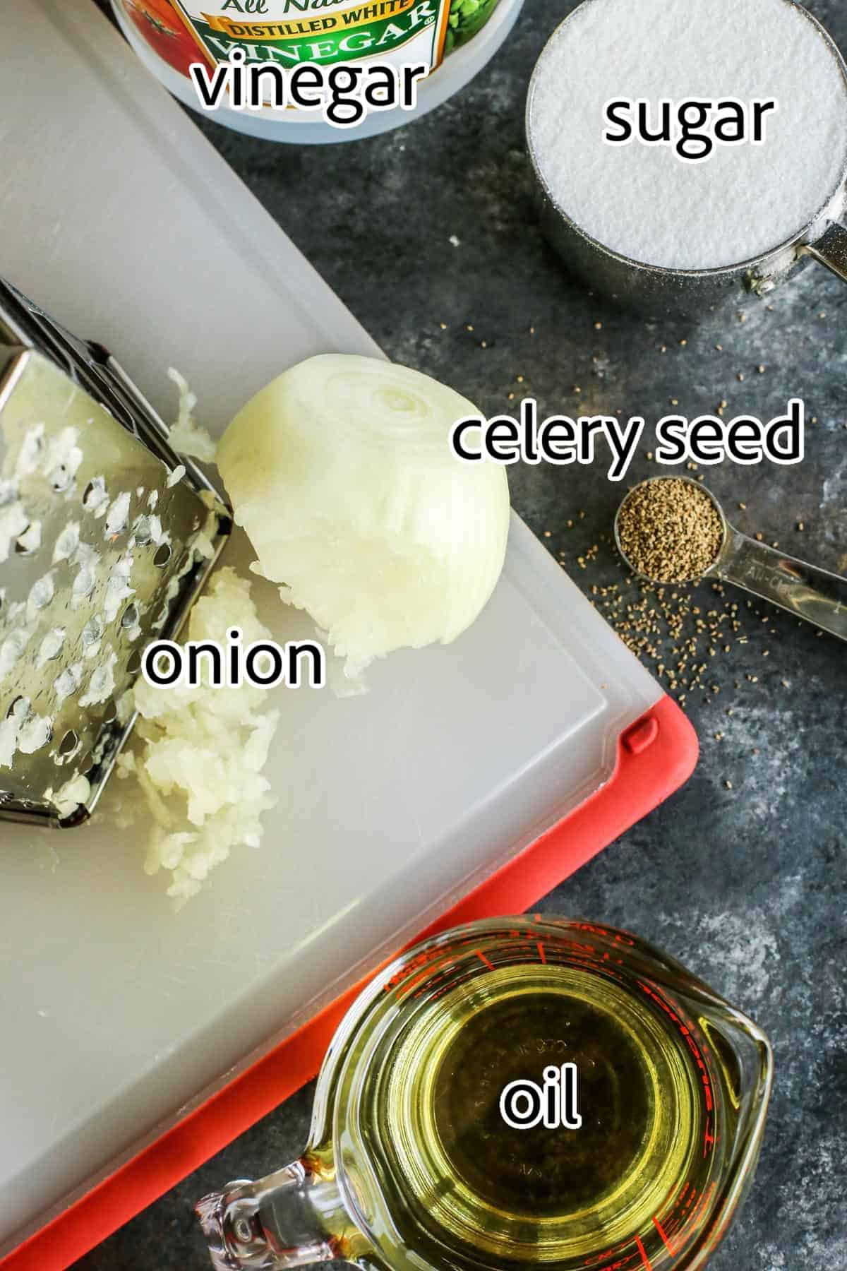 ingredients needed for sweet onion coleslaw dressing