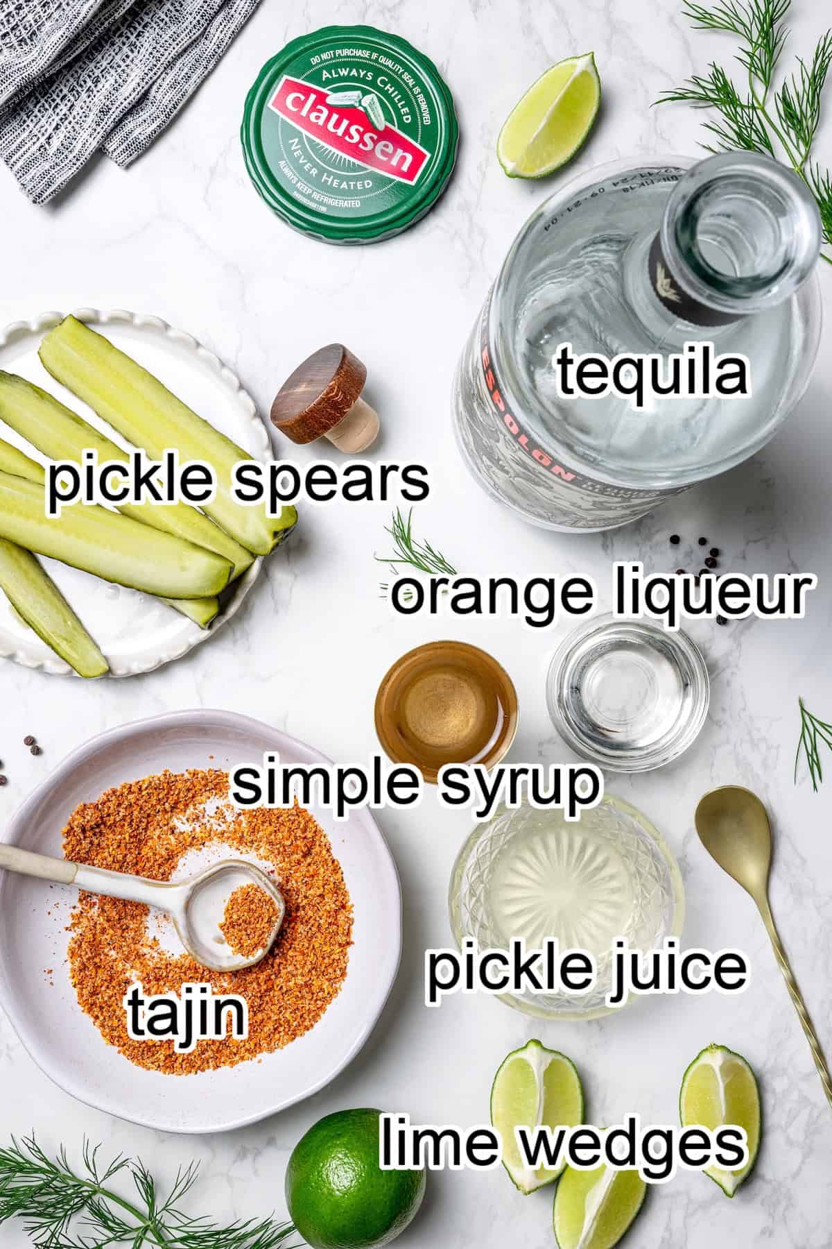 ingredients needed for pickle margaritas