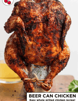 Pinterest image for Beer Can Chicken