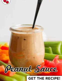 Pinterest image for Peanut Sauce