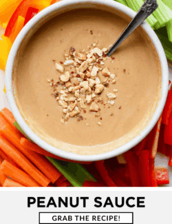 Pinterest image for Peanut Sauce