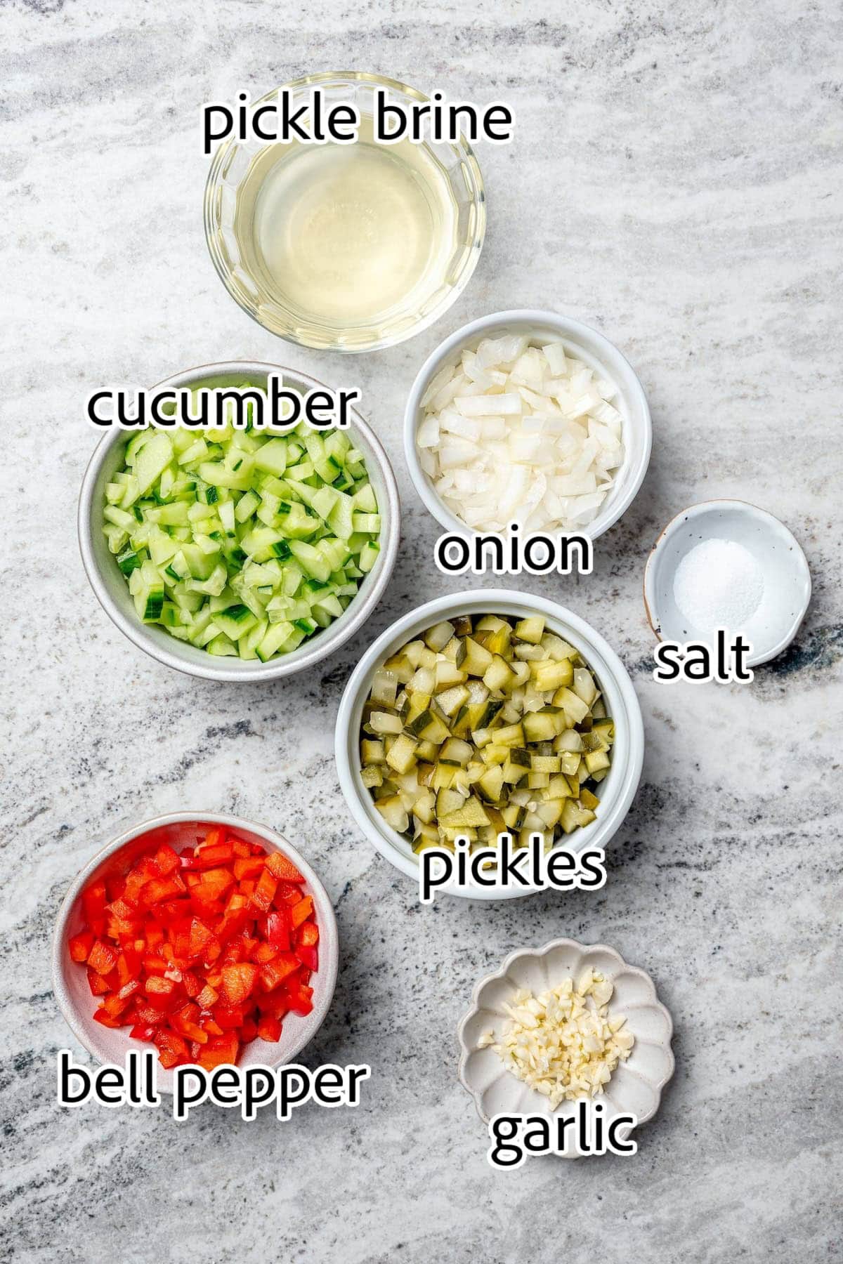 ingredients needed for pickle de Gallo