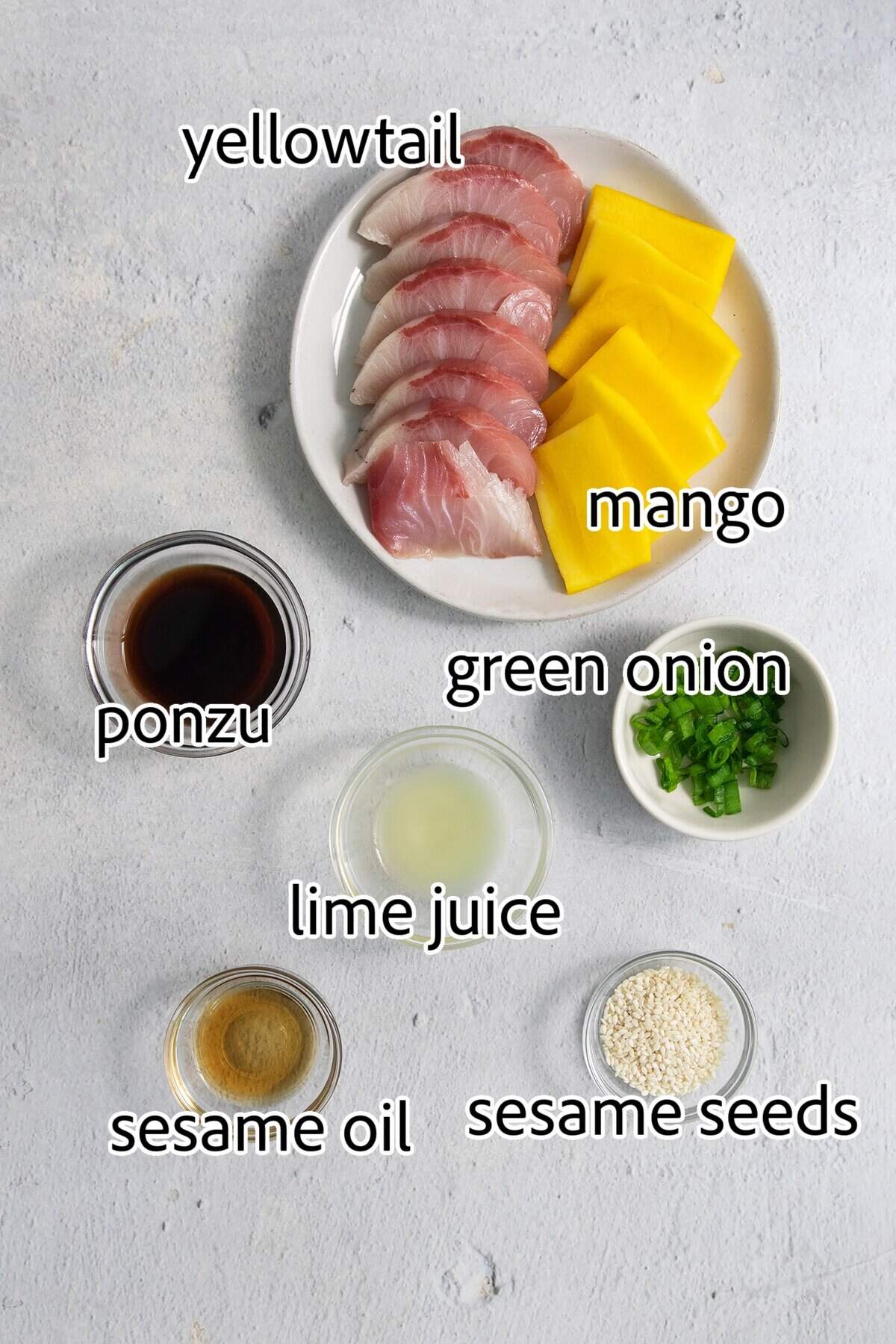 ingredients needed for hamachi crudo