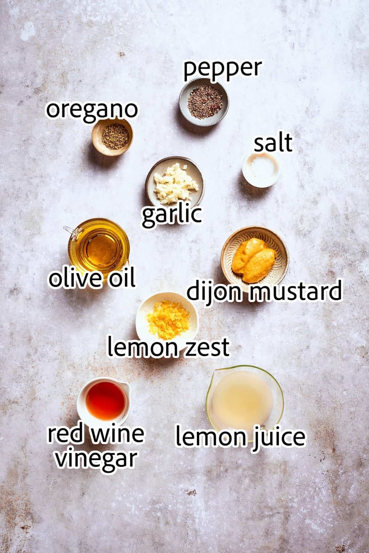 ingredients needed for greek salad dressing