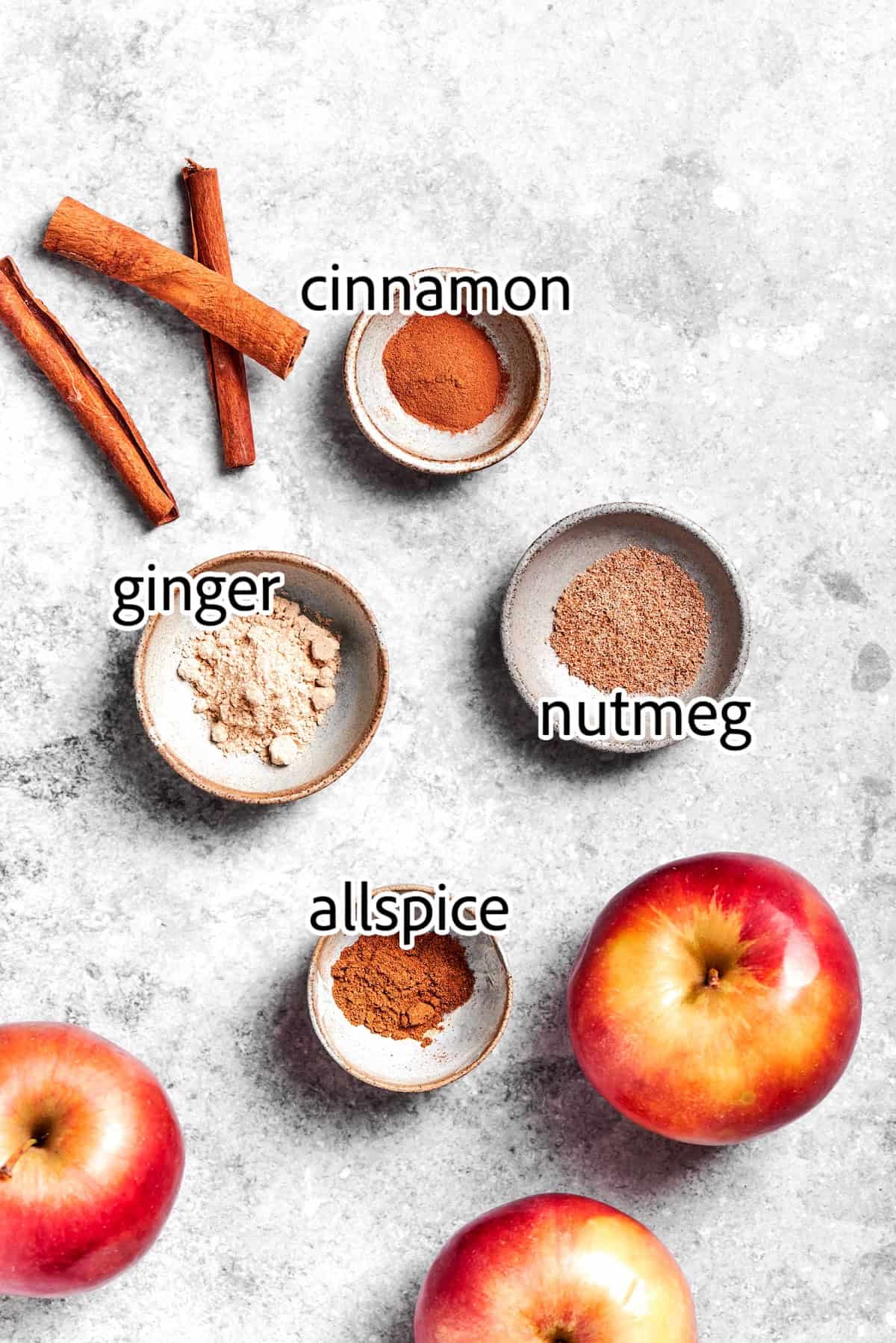 dried spices needed to make Apple Pie Spice mixture