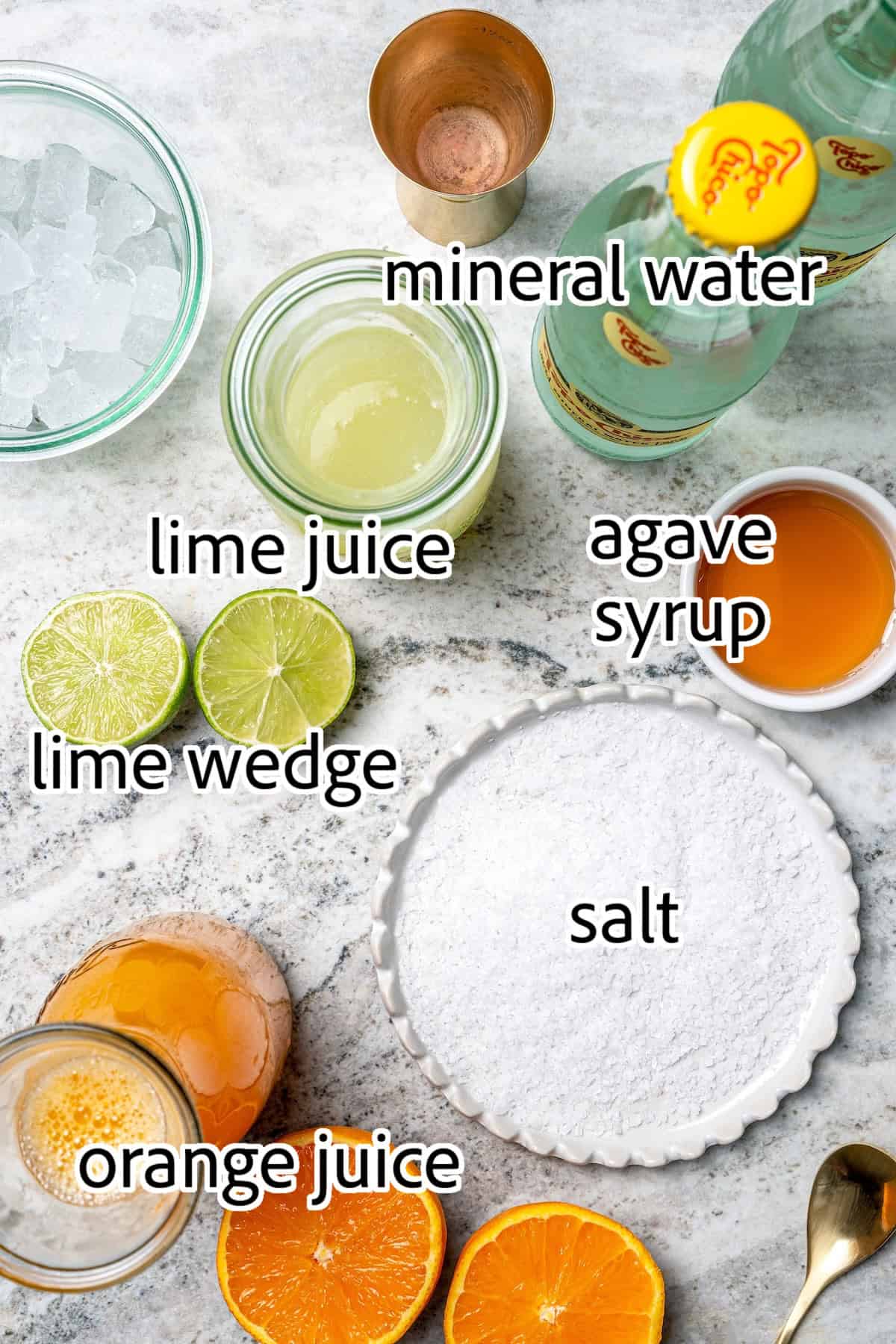 Deliciously tart and refreshing, this fizzy Margarita Mocktail has the bright citrus flavor of the real-deal, in non-alcoholic form! ingredients needed for margarita mocktails