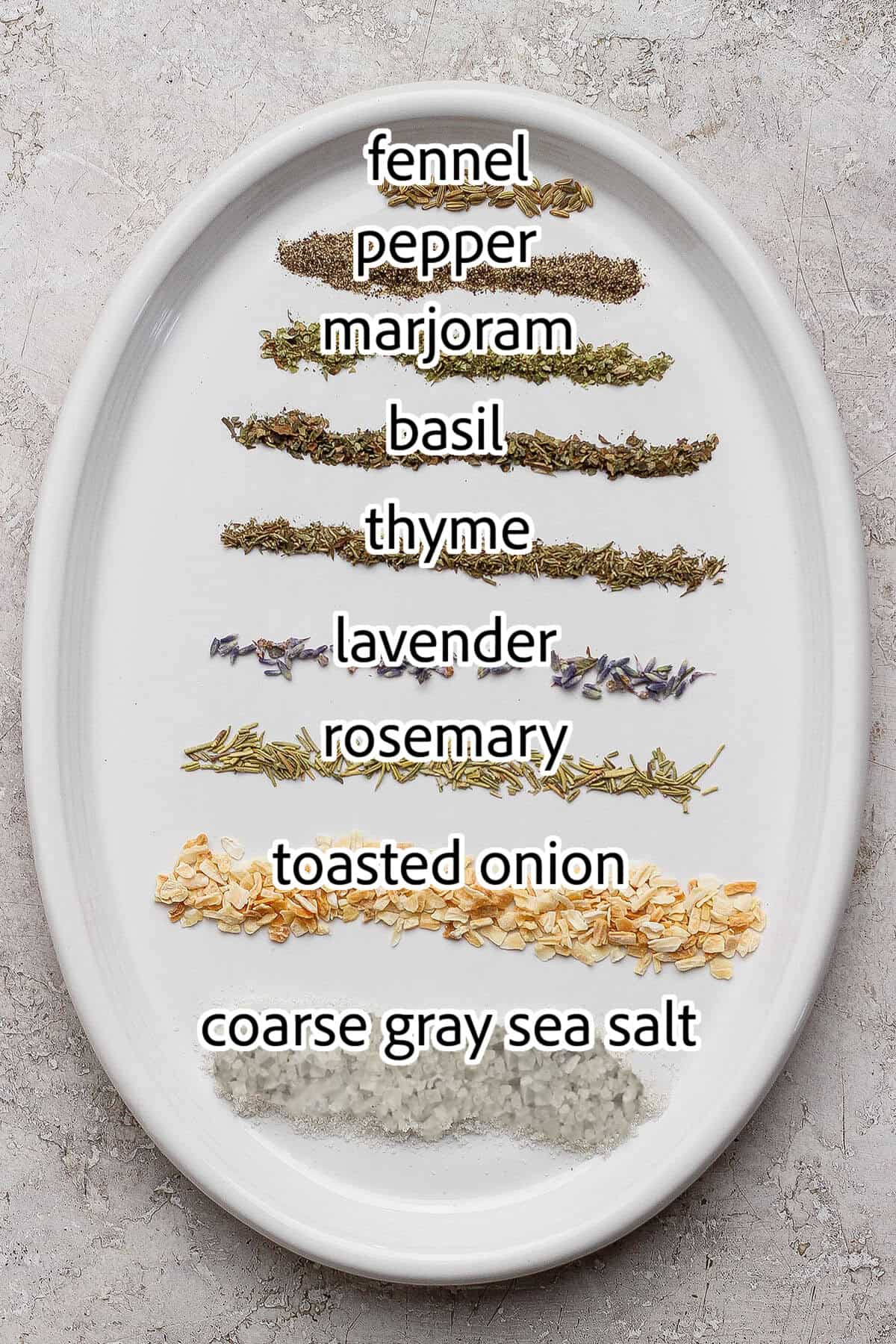 ingredients needed to make A Farmgirl's Dabbles' signature steak seasoning recipe