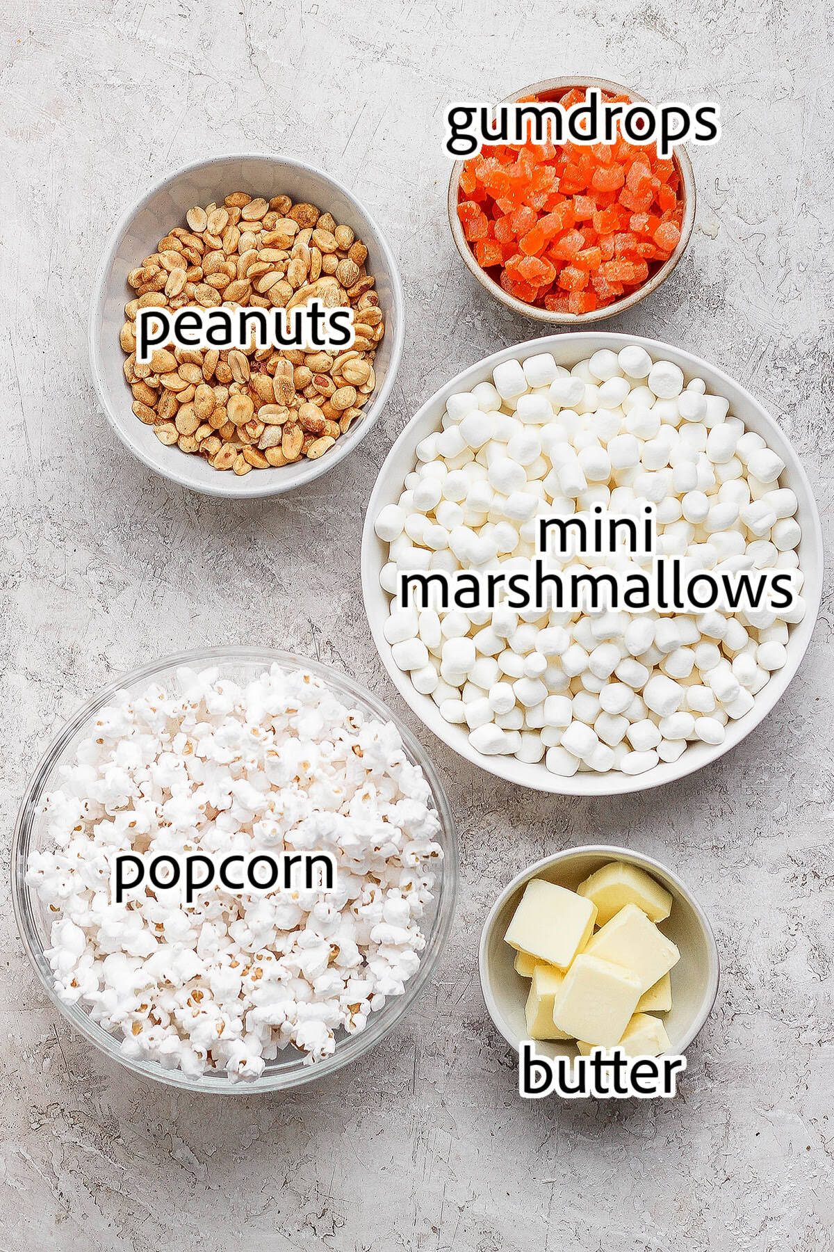 ingredients needed for marshmallow popcorn balls