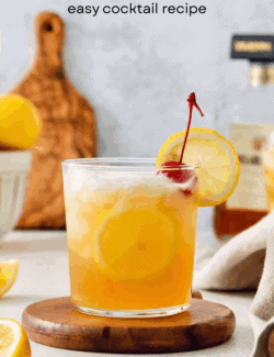Pinterest image for Amaretto Sour Cocktail