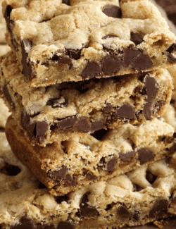 Pinterest image for Chocolate Chip Cookie Bars