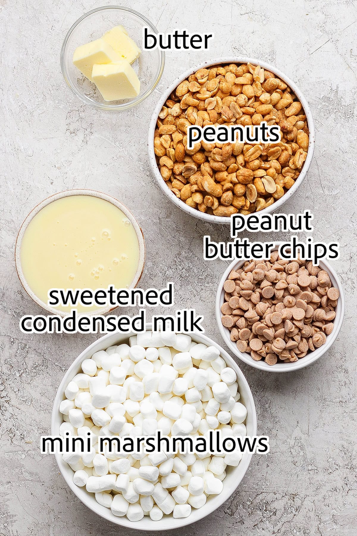 ingredients needed for salted nut roll bars