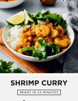 Pinterest image for Shrimp Curry
